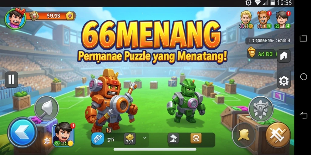 Tangkapan layar menunjukkan gameplay menarik 66MENANG yang menantang.