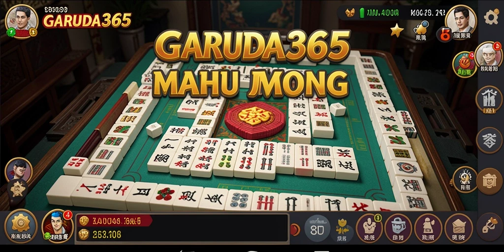 Tangkapan layar gameplay GARUDA365 menunjukkan keseruan bermain Mahjong.