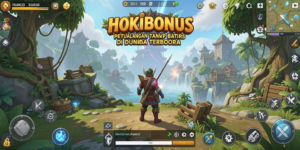 Tampilan gameplay HOKIBONUS yang menakjubkan di dunia terbuka.