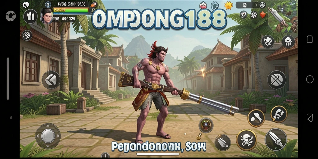 Screenshot utama OMPONG188 menampilkan gameplay seru dan menantang.