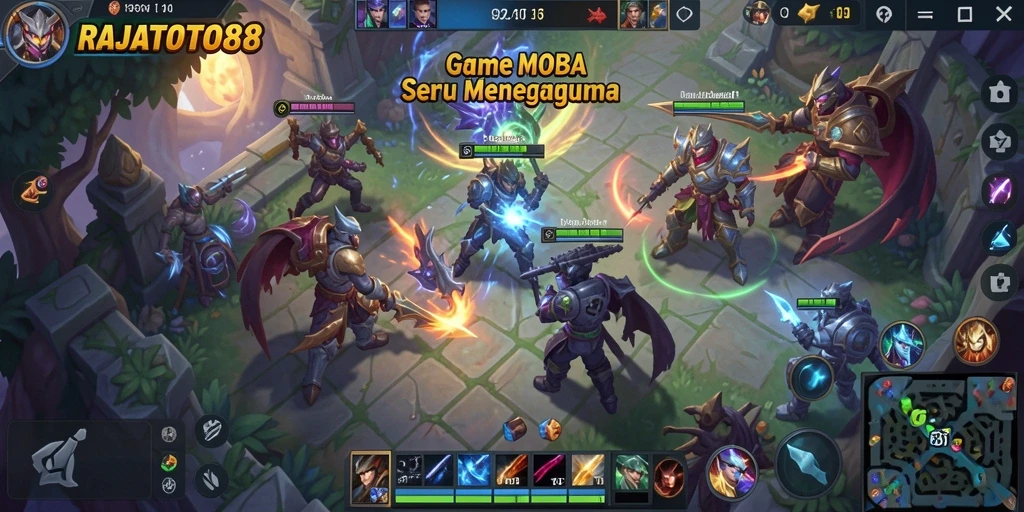 Tampilan gameplay menarik dari RAJATOTO88 dengan aksi seru.